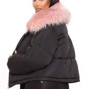 Fashion Nova High Profile Puffer Jacket  Size Large